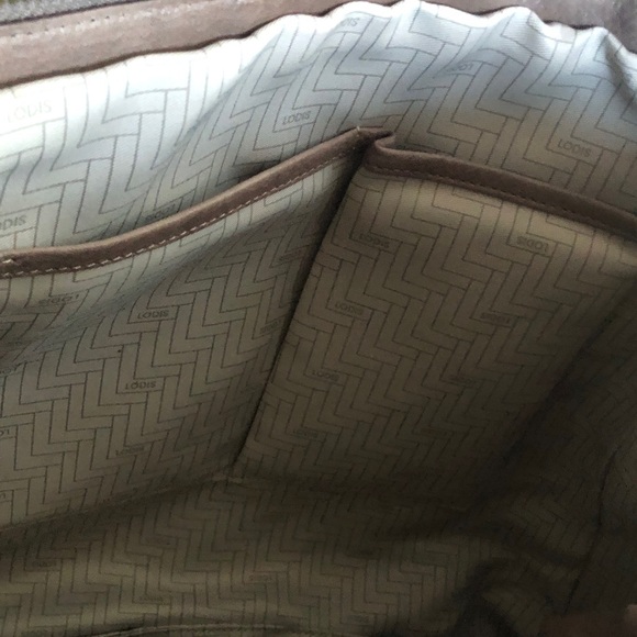 NWT LODIS Lamba Leather Laurel Shoulder Tote Bag w/ Dust Cover - Picture 6 of 9